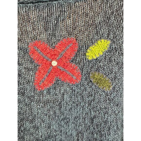 SUSAN BRISTOL multicolor patchwork embroidered knit cardigan sweater L NWT - Picture 11 of 11